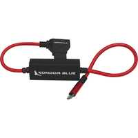 Kondor Blue 40cm D-Tap to USB C Power Delivery Cable for Mirrorless Cameras & Laptops - Cardinal Red