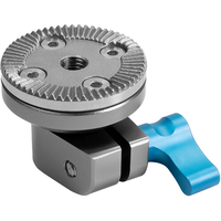 Kondor Blue Rosette Single Rod Clamp - Space Grey