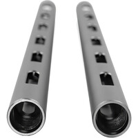 Kondor Blue PPSH 15mm Rod (Threaded M12) 12 Inch - Space Grey, 2 Pack