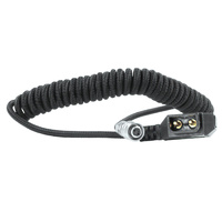 Kondor Blue Coiled D-Tap to BMPCC 6K/4K Power Cable for Blackmagic (Black)