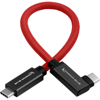 Kondor Blue USB C to USB C Cable for SSD Recording & Charging - 21.5cm - Cardinal Red