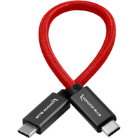 Kondor Blue USB C to USB C High Speed Cable for SSD Recording 21.5cm - Cardinal Red