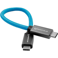 Kondor Blue USB C to USB C High Speed Cable for SSD Recording - 21.5cm - Blue