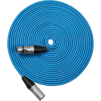Kondor Blue Male XLR to Female XLR Audio Cable for Professional Balanced Sound - 7.6m - Blue