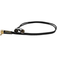 Kondor Blue Dual Mini XLR to 3.5mm Stereo Splitter Right Angle for BMPCC 6K PRO/C70/RODE Wireless GO II