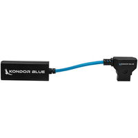 Kondor Blue Female USB C PD to D-Tap Battery Charging Cable - 15.2cm - Blue