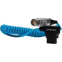 Kondor Blue D-Tap to ARRI Alexa Mini Coiled Power Cable - 40.6 to 81.2cm - Blue