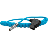 Kondor Blue Coiled D-Tap to Female Lemo 2 Pin For Red Komodo - Blue