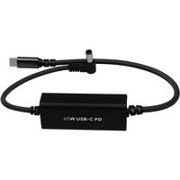 Kondor Blue 40.6cm DC to USB C Power Delivery Cable for Mirrorless Cameras - Raven Black