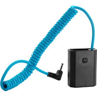 Kondor Blue 1.35/3.5 DC Male to Sony A7/FX3/FX30 NP-FZ100 Dummy Battery Cable - Blue