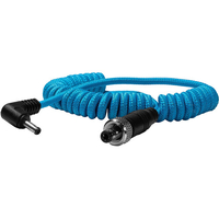 Kondor Blue Locking DC 2.1mm to Right Angle DC 1.35mm Coiled Cable