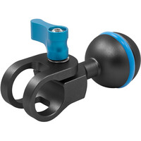 Kondor Blue Ball Head to 15mm Rod Clamp for Magic Arms - Black