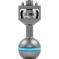 Kondor Blue 3/8 inch Ball Head with Locating Pins for Magic Arms - Space Grey