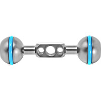 Kondor Blue Cine Magic Arm Extension Bar with Double Ball Heads - 4 Inch - Space Grey