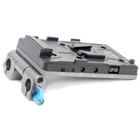 Kondor Blue Cine V Mount Battery Plate for LWS 15mm Rods - Space Grey