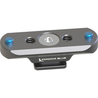 Kondor Blue NATO Rail to Hot Shoe Adapter for Remote Trigger Top Handles - Space Grey