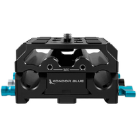 Kondor Blue LWS ARRI Bridge Plate For Cinema Cameras with Riser for RED KOMODO - Black