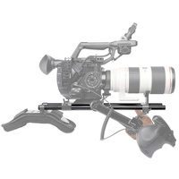 SmallRig 15mm Black Aluminium Alloy Rod (M12-400mm / 16in) (2pcs) 1054
