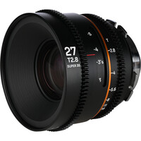 Laowa Nanomorph 27mm T2.8 1.5x S35 Anamorphic Lens - ARRI PL & Canon EF - Amber Flare