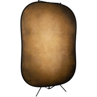 Manfrotto LL LB5705 Vintage Reversible Collapsible Background - 5x7' - Tobacco/Olive