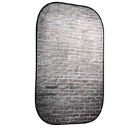 Manfrotto LL LB5707 Collapsible Background - Painted White Brick/Gray Brick, 5 x 7'