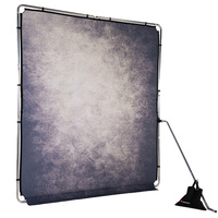 Manfrotto LL LB7928 EzyFrame Vintage Background Kit 6.5 x 7.5' - Smoke