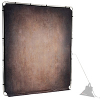 Manfrotto LL LB7934 EzyFrame Vintage Background Kit - 6.5 x 7.5', Walnut
