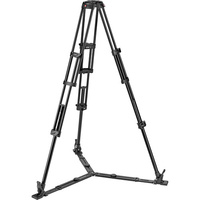 Manfrotto MVK608TWINGA 608 Nitrotech Fluid Video Head and Aluminium Twin Leg Tripod with Ground Spreader