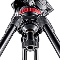 Manfrotto MVT502AM Video Tripod, Aluminium Telescopic-twin Leg