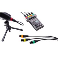 Zoom XLR-4c/cp Microphone Cables with Colour ID Rings Pack