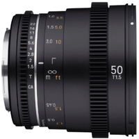 Samyang 50mm T1.5 II VDSLR Cinema Lens for MFT