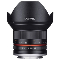 Samyang 12mm f/2 UMC II Lens for Fujifilm X - Black