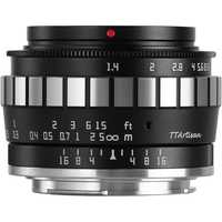 TTArtisan 23mm f/1.4 Lens for Fujifilm X Mount - Black with Silver