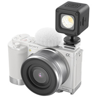 SmallRig Cold Shoe Adapter with Furry Windscreen (White) for Sony ZV series cameras 4734
