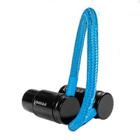 Kondor Blue 8inch Straight Low Profile Right Angle XLR Cable - Kondor Blue