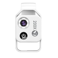 Apexel 200X Clip on Macro Lens - Close Up Lens with LED