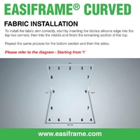 Easiframe Cyclorama Curved Background Fabric - Chroma Key White
