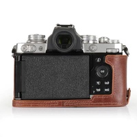 MegaGear Leather Case with Strap - Nikon ZFC - Tan