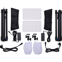 AMARAN PANO 60C RGB LED 2 LIGHT KIT - WHITE - Includes stands