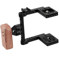 CAMVATE Cage Kit with Wooden Left Handle for Blackmagic Pocket Cinema Cameras