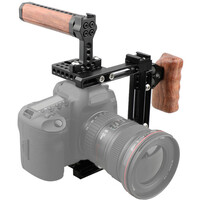 CAMVATE Dual-Use Adjustable Universal Cage Kit with Top Wooden Handle