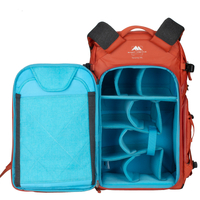 Summit Creative Tenzing 35L Large Zip Top Camera Backpack - Orange