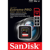 SanDisk Extreme Pro 256GB SDXC UHS-II 300MB/s Memory Card - V90