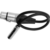 Kondor Blue TA4M Mini XLR 4 Pin Male to Female XLR Braided Audio Cable - 40.6cm - Black