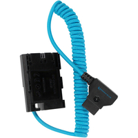 Kondor Blue D-Tap to Canon LPE6 Dummy Battery Cable - Blue