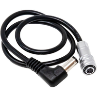 Kondor Blue 35.5cm BMPCC 4K/6K Weipu to DC Male 5.5/2.5mm Power Adapter Cable - Black
