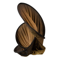 Manfrotto LL LB5705 Vintage Reversible Collapsible Background - 5x7' - Tobacco/Olive