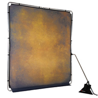 Manfrotto LL LB7926 EzyFrame Vintage Background Kit 6.5 x 7.5' - Tobacco
