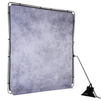 Manfrotto LL LB7930 EzyFrame Vintage Background Kit 6.5 x 7.5' - Concrete