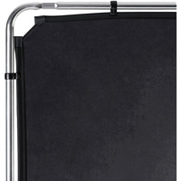 Manfrotto LL LB7936 EzyFrame Vintage Background Kit - 6.5 x 7.5', Pewter